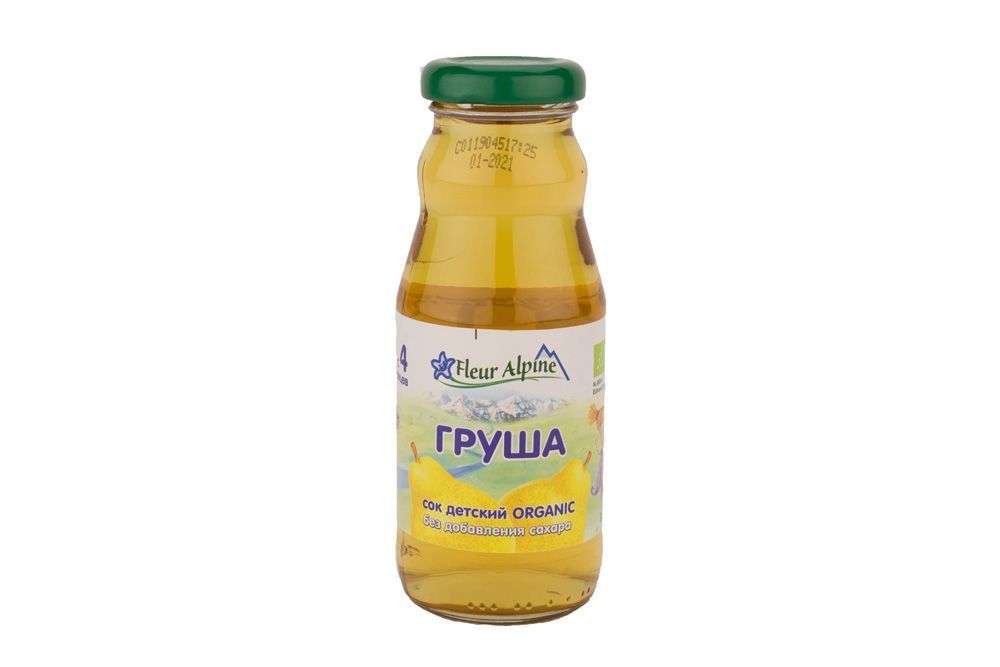 СОК FLEUR ALPINE ОРГАНИК ГРУШ ОСВЕТЛ С 4 МЕС 200МЛ