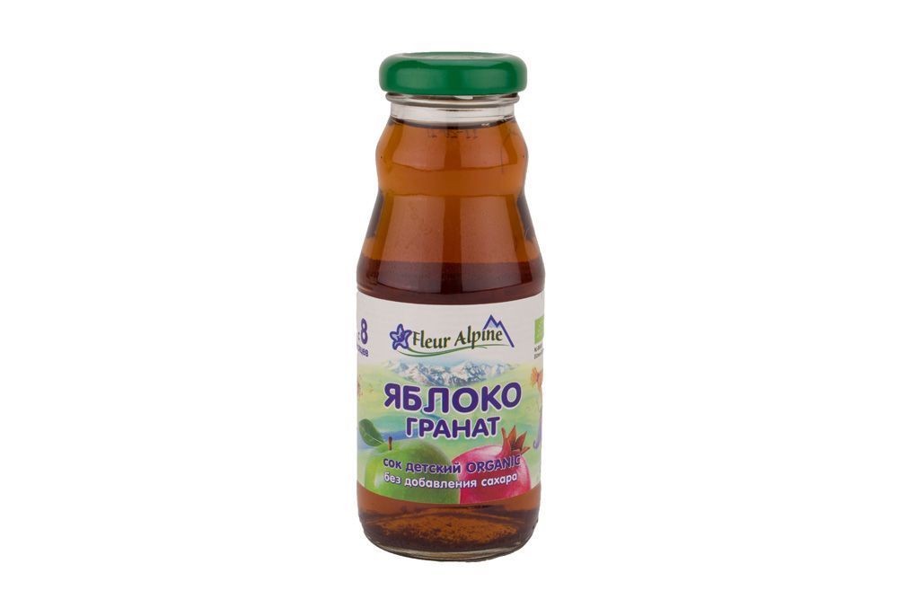СОК FLEUR ALPINE ОРГАНИК ЯБЛ/ГРАНАТ С 8 МЕС 200МЛ