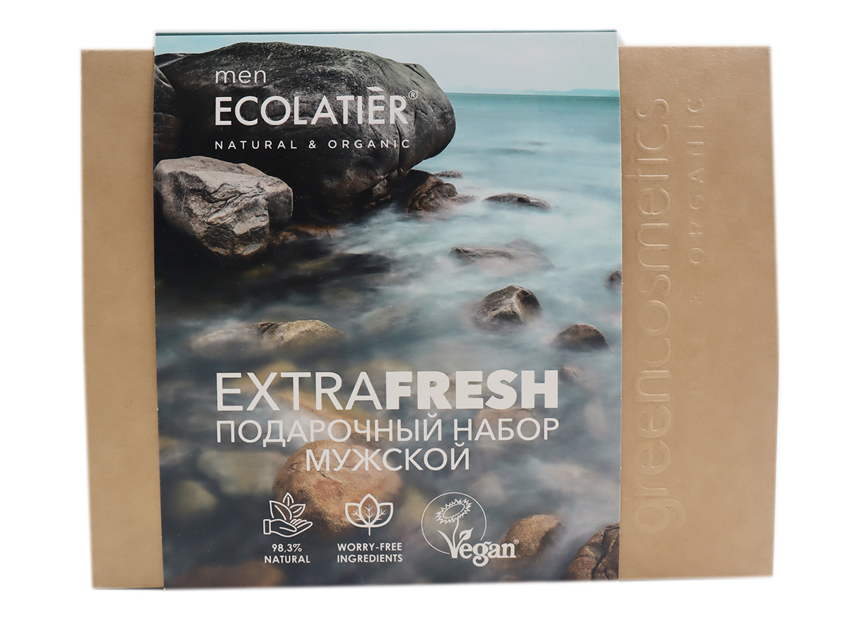 ПОДАРОЧНЫЙ НАБОР ECOLATIER EXTRA FRESH FOR MEN ГЕЛЬ/ШАМПУНЬ