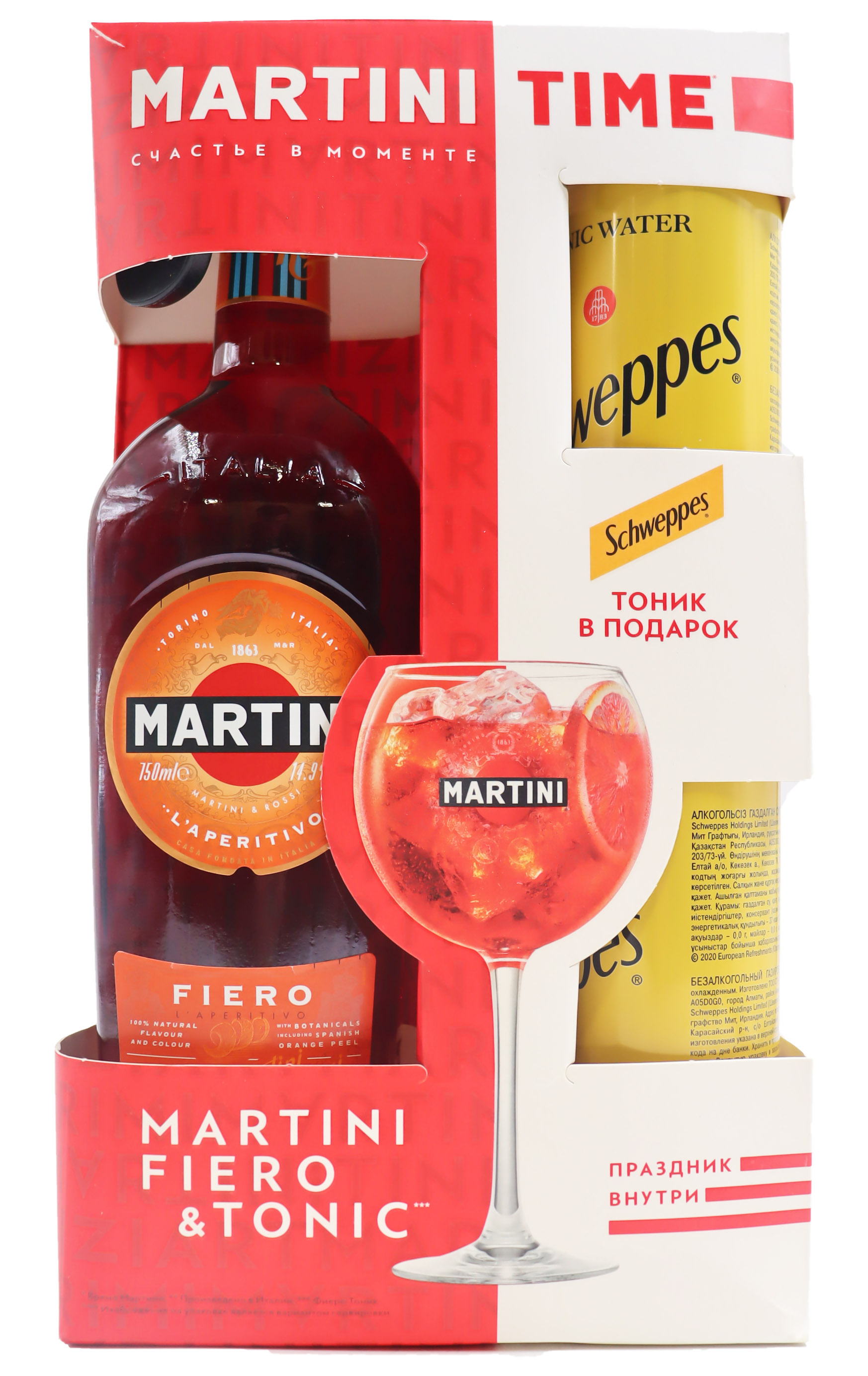 ВЕРМУТ MARTINI FIERO 0,75 Л 14,9% + TONIC СТ/Б