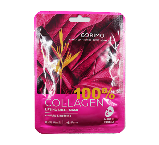МАСКА ТКАНЕВАЯ ДЛЯ ЛИЦА CORIMO ЛИФТИНГ 100% COLLAGEN 22ГР