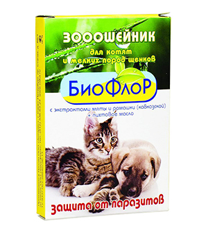 ОШЕЙНИК БИОФЛОРД/КОТЯТ/ЩЕНКОВ МЕЛК ПОРОД П/БЛОХ 25СМ 74676
