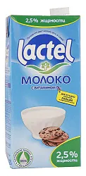МОЛОКО ЛАКТЕЛЬ С ВИТАМИНОМ D 2,5% 1Л ТП