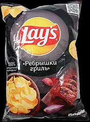 ЧИПСЫ LAY'S РЕБРЫШКИ ГРИЛЬ 140ГР