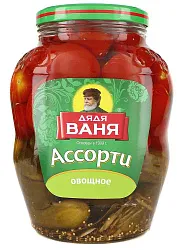 АССОРТИ ДЯДЯ ВАНЯ ОГУРЦЫ И ТОМАТЫ 1.8 Л