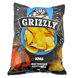 ЧИПСЫ GRIZZLY КРАБ 110ГР