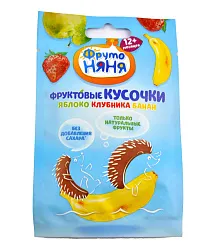ДЕСЕРТ КУС ФРУТО НЯНЯ ФРУКТ ДЕТСК ЯБЛ/КЛУБН/БАНАН 15ГР