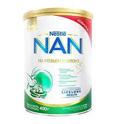 ДЕТСКОЕ ПИТАНИЕ СМЕСЬ NAN НА КОЗЬЕМ МОЛОКЕ 400ГР