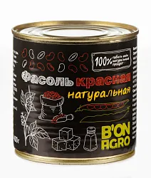 ФАСОЛЬ КРАСНАЯ НАТУРАЛЬНАЯ BON AGRO 400ГР