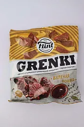 ГРЕНКИ FLINT РЖАНЫЕ ВКУС ВЯЛЕНАЯ КОНИНА 100ГР