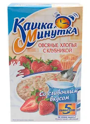 КАША МИНУТКА КЛУБНИКА/СЛИВКИ 215ГР