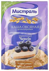 КАША ОВСЯНАЯ МИСТРАЛЬ ЧЕРНИЧНЫЙ ЧИЗКЕЙК 40ГР