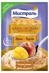 КАША ОВСЯНАЯ МИСТРАЛЬ МАНГО ПЕРСИК 40ГР