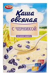 КАША ОВСЯННАЯ УВЕЛКА С ЧЕРНИКОЙ 5*40ГР