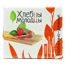 ХЛЕБЕЦ МОЛОДЕЦ ПШЕН РЖАНЫЕ 100ГР