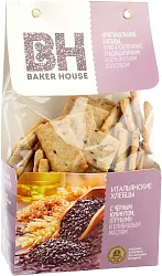 ХЛЕБЦЫ BAKER HOUSE ИТАЛ/С/ЧЕРН/КУНЖУТ 250ГР