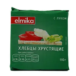 ХЛЕБЦЫ ЭЛЬМИКА ХРУСТЯЩИЕ С ЛУКОМ 110ГР