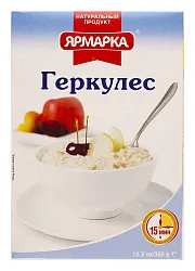 ХЛОПЬЯ ЯРМАРКА ОВСЯНЫЕ ГЕРКУЛЕС 350ГР