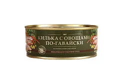 КИЛЬКА БАЛТИЙСКАЯ ЗА РОДИНУ НЕРАЗД/ОБЖАР В Т/С ПО-ГАВАЙСКИ 240ГР КЛЮЧ