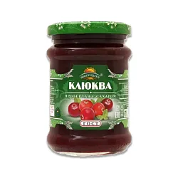 КЛЮКВА ЭКОПРОДУКТ ПРОТЕРТАЯ С САХ 320ГР
