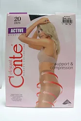 КОЛГОТКИ ЖЕНСКИЕ CONTE ELEGANT ACTIVE 20, Р.5, NERO