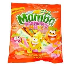 КОНФЕТЫ МАМБА ЖЕВАТ ФАНТАСТИК МИКС 150ГР