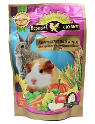 КОРМ Д/МОРСКИХ СВИНОК И КРОЛИКОВ ВЕРНЫЕ ДРУЗЬЯ 300ГР