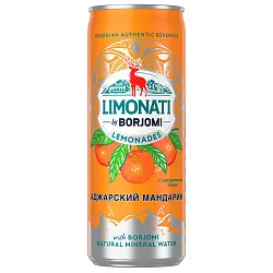 ЛИМОНАД ГРУЗИНСКИЙ LIMONATI BY BORJOMI МАНДАРИН 0,33Л Ж/Б