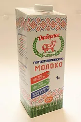 МОЛОКО ОТБОРНОЕ ПЕТРОПАВЛОВСКОЕ 6% 1Л Т/П