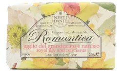 МЫЛО ТУАЛЕТНОЕ NESTI DANTE ROMANTICA КОРОЛЕВ ЛИЛИЯ/НАРЦИСС 250ГР