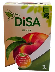 НЕКТАР DISA ЯБЛ/ПЕРСИКОВЫЙ С МЯКОТЬЮ 3Л