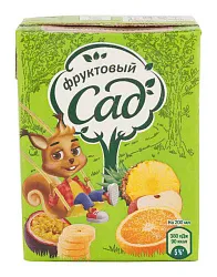 НЕКТАР ФРУКТОВЫЙ САД ИЗ СМЕСИ ФРУКТОВ С МЯКОТЬЮ ДЛЯ ДЕТСКОГО ПИТАНИЯ 0,2Л