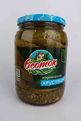 ОГУРЦЫ КОРНИШОНЫ ШЕСТЬ СОТОК ХРУСТ 720ГР СТ/Б