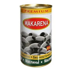 ОЛИВКИ MAKARENA PREMIUM ЧЕРН Б/КОСТ 425МЛ