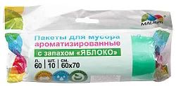 ПАКЕТЫ ДЛЯ МУСОРА MALIBRI 60Л 10ШТ АРОМАТИЗИРОВАННЫЕ