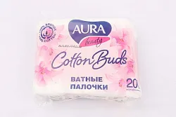 ПАЛОЧКИ ВАТН AURA 200ШТ П/Э