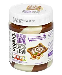 ПАСТА DIABLO ШОК/ОРЕХОВАЯ ТЕМН/БЕЛ/ШОКОЛАД 350ГР