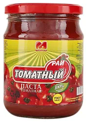 ПАСТА ТОМАТ ТОМАТНЫЙ РАЙ ГОСТ СТ/Б 500ГР