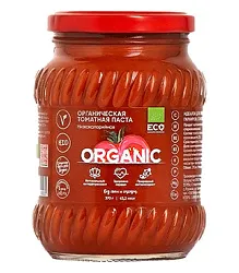 ПАСТА ТОМАТНАЯ ORGANIC AROUND 25% БЕЗ СОЛИ И САХАРА 370МЛ