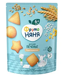 ПЕЧЕНЬЕ ФРУТОНЯНЯ МУЛЬТИЗЛАКОВОЕ РАСТВОРИМОЕ 120ГР