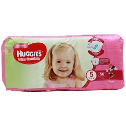 ПОДГУЗНИКИ HUGGIES UC MEGA 5 56X2 GIRL
