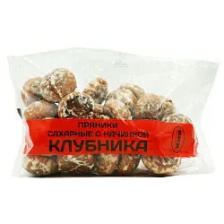 ПРЯНИКИ САХАРНЫЕ НАЧ КЛУБНИКА 500ГР
