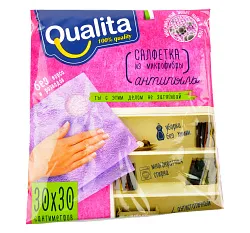 САЛФЕТКА QUALITA ИЗ МИКРОФИБРЫ АНТИПЫЛЬ
