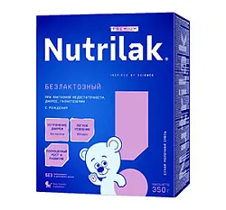 СМЕСЬ NUTRILAK PREMIUM БЕЗЛАКТОЗНЫЙ 350ГР