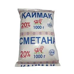 СМЕТАНА ПЕТРОПАВЛОВСКАЯ 20% 1КГ ТФА