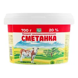 СМЕТАННЫЙ ПРОДУКТ МОЛОКОСОДЕРЖАЩИЙ УМУТ 40%ЖИРНОСТИ 250ГР