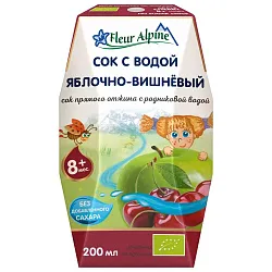 СОК С РОДНИКОВОЙ ВОДОЙ ЯБЛОЧНО-ВИШНЕВЫЙ