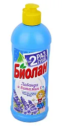 СРЕДСТВО Д/ПОСУДЫ БИОЛАН ЛАВАНДА/ВИТАМИН Е 450МЛ