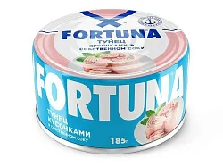 ТУНЕЦ FORTUNA КУСОЧКАМИ 185ГР