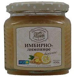 ВАРЕНЬЕ ДОМАШНЕЕ С ЛЮБОВЬЮ ИМБИРНО ЛИМОННОЕ 450ГР